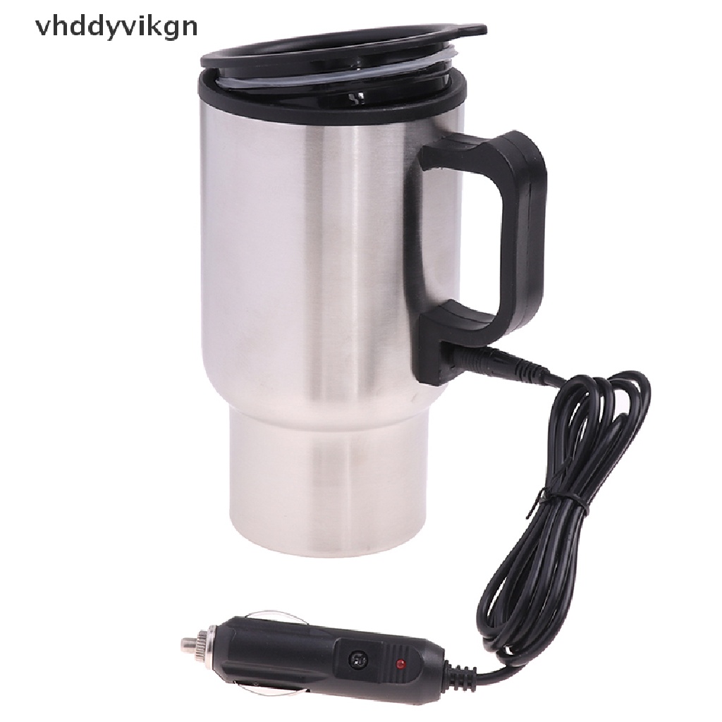 Ấm Đun Nước Bằng Thép Không Gỉ Cho Xe Hơi VHDD 12V 450ml