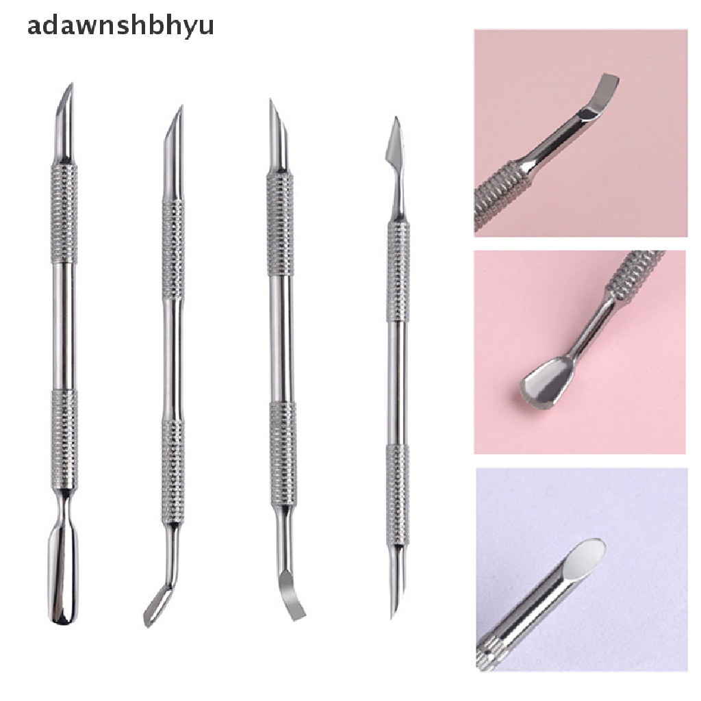 1 Dụng Cụ Làm Móng Hai Đầu Bằng Thép Không Gỉ Loại Bỏ Da Chết