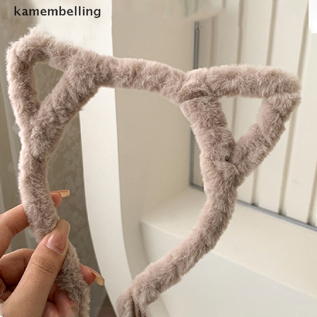 Băng Đô Tai Thỏ Phối Lông Dễ Thương Dành Cho Nữ