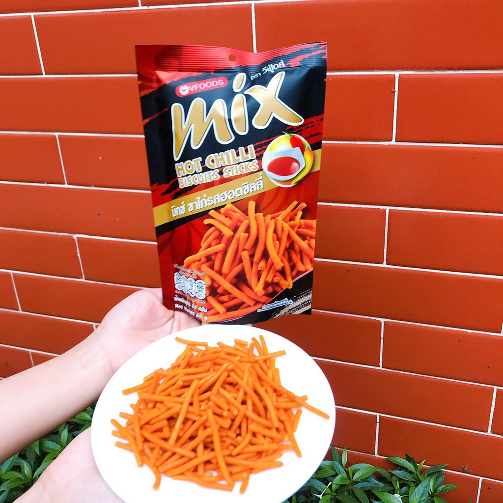 Lốc 12 Gói Bim Bim Que Tăm Thái Lan Mix 3 Vị 20g , Bim Tăm Thái Lan Rong Biển, Gà Cay, Bơ Tỏi Siêu Ngon tkad