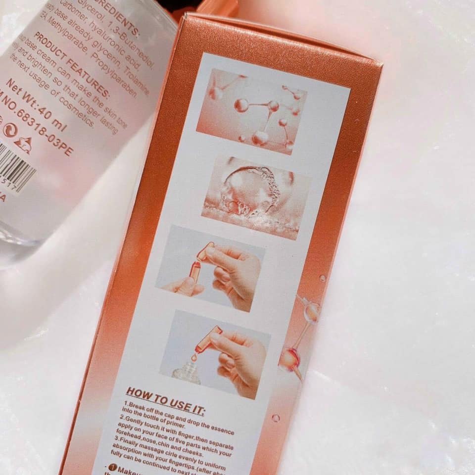 Kem lót trang điểm kèm serum dưỡng da Kiss Beauty Peach Face Serum &amp; Primer