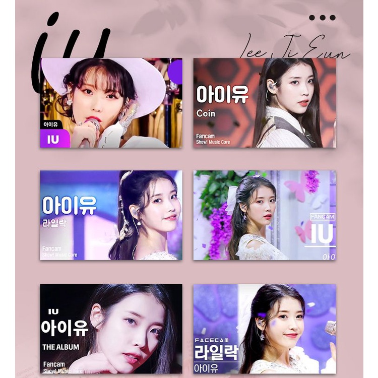 Bộ Sưu Tập Ảnh Thẻ Hình Ca Sĩ iu Lee Ji Eun Phong Cách Hàn Quốc Chất Lượng Cao