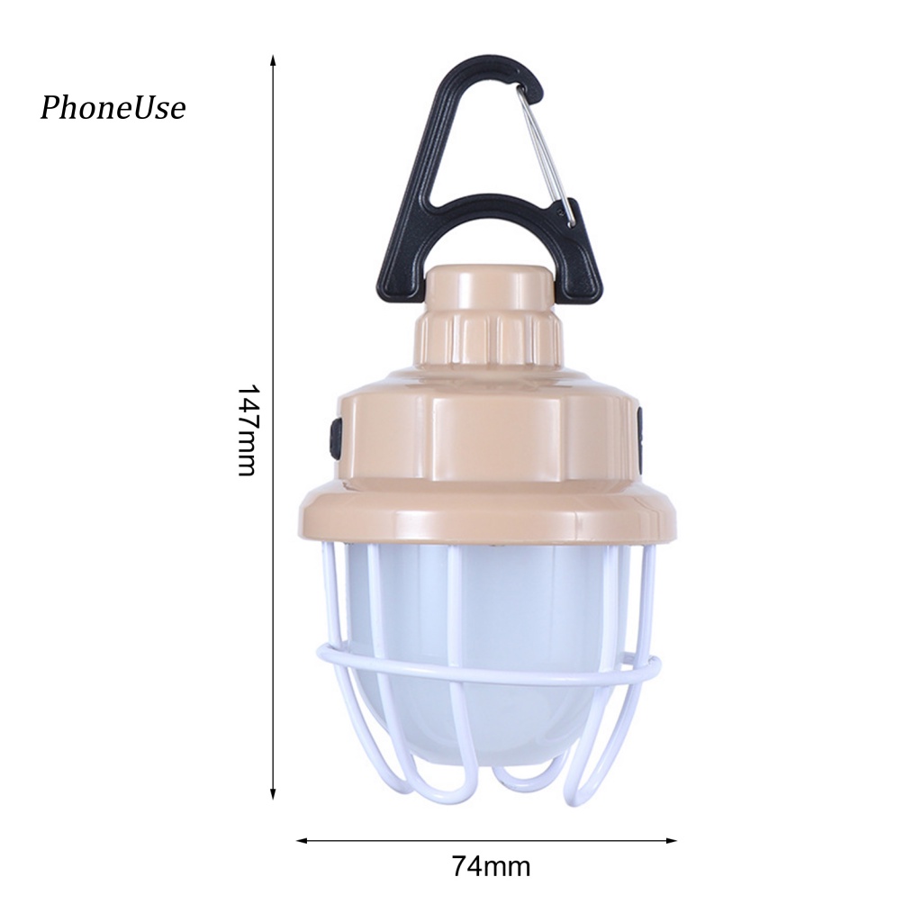 Pu Đèn LED Cắm Trại Đa Năng Siêu Sáng Có Thể Sạc Lại Bằng Cổng USB