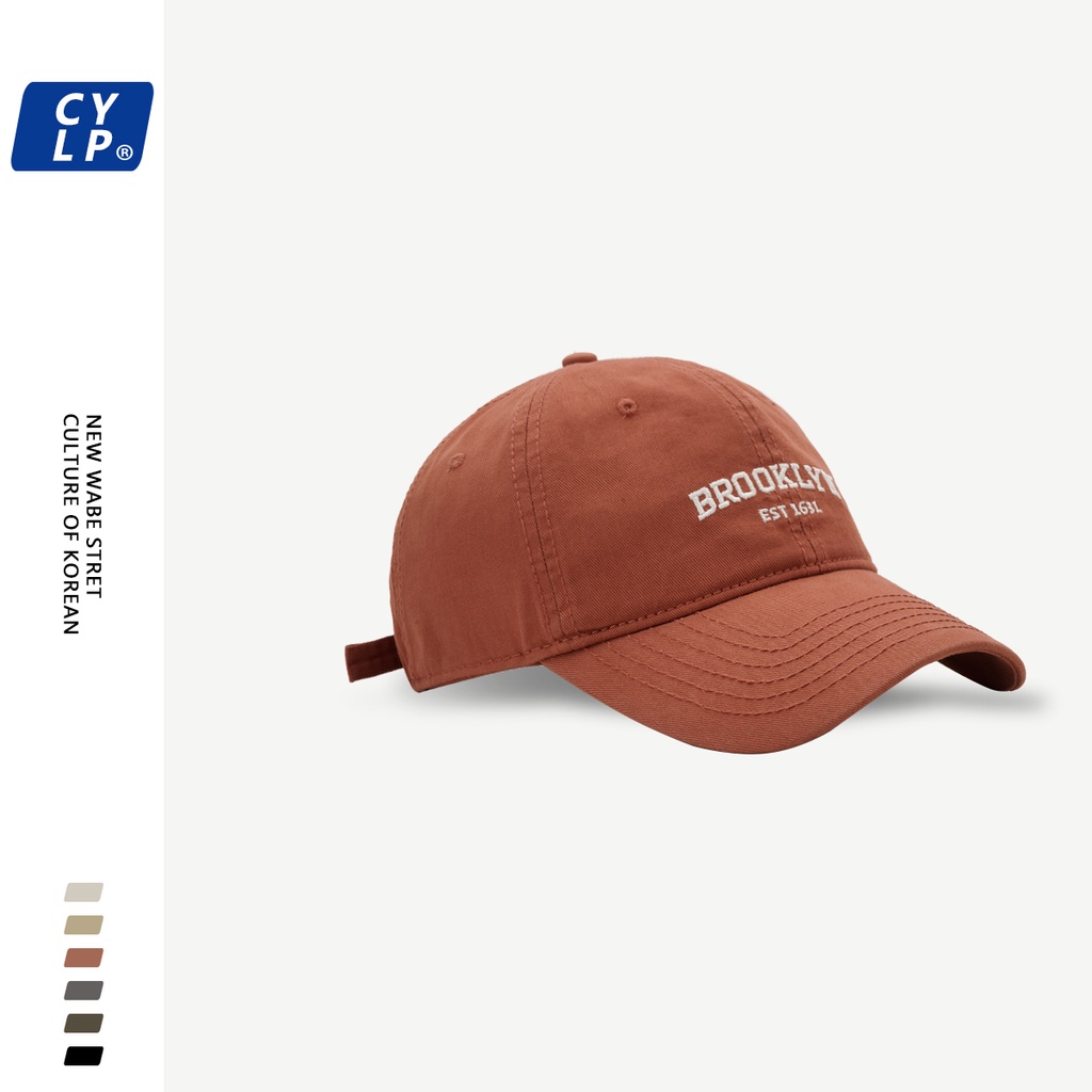 Mũ Lưỡi Trai Mềm Thêu Chữ Phong Cách Hàn Quốc Thời Trang Xuân Hè Cho Cặp Đôi