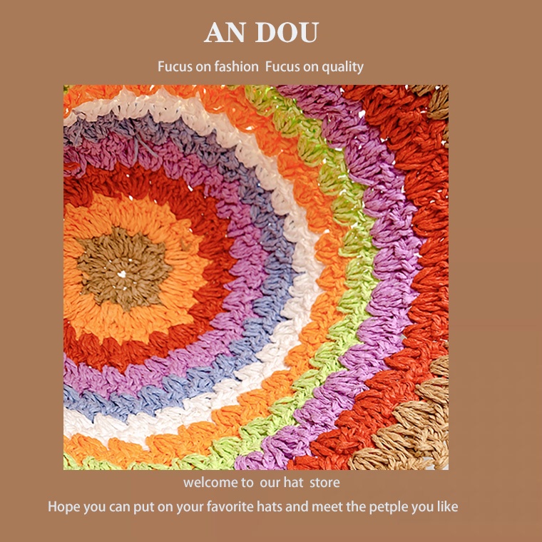 Nón Tai Bèo Đan Cói Thoáng Khí Thời Trang Mùa Hè Dành Cho Nữ