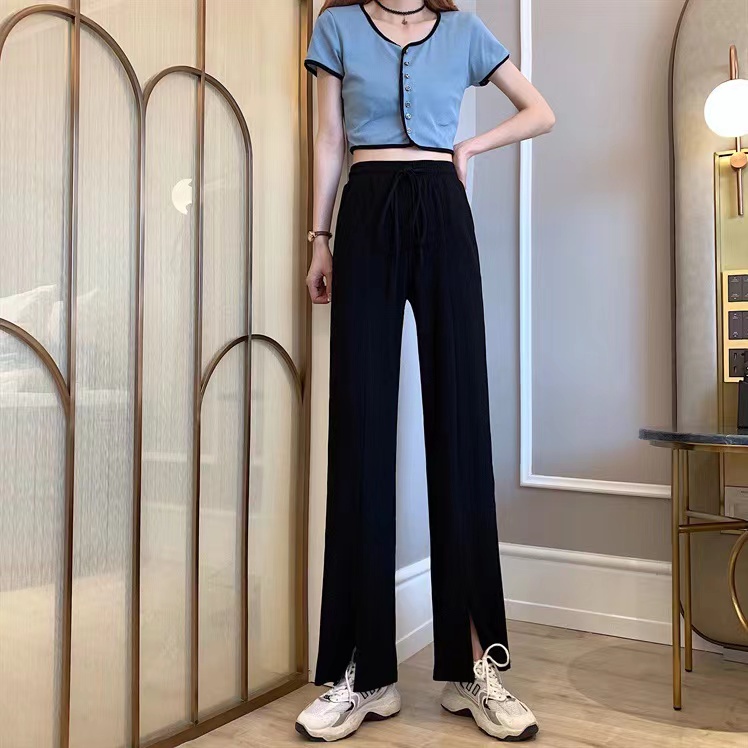 Nrvp [Hàng Có Sẵn] Quần Thể Thao Dài Oversize Phong Cách Đường Phố Hàn Quốc Thời Trang Nữ