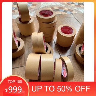 (rẻ vô địch} băng dính giấy da bò karaft khổ 5cm vs 2,5cm x 40m