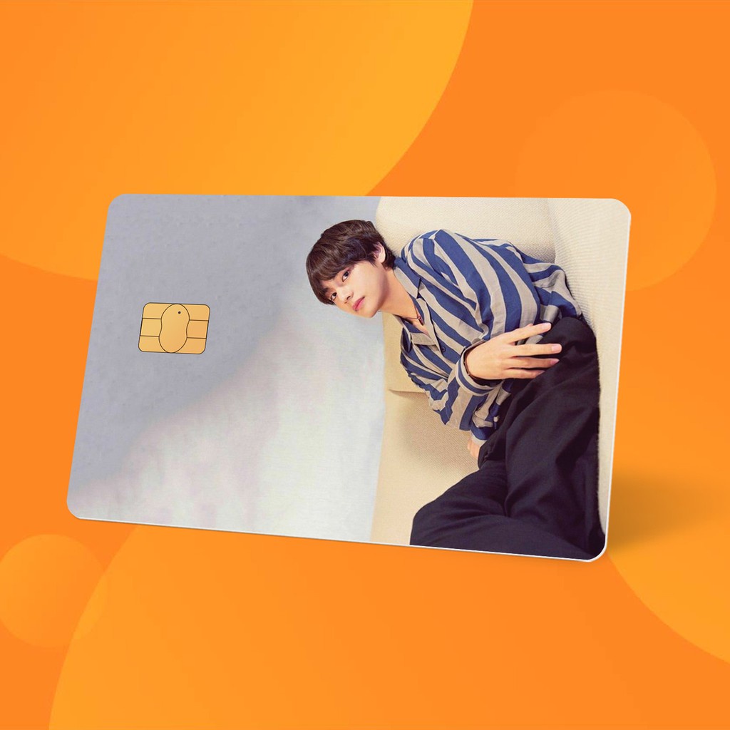 Miếng Dán Thẻ Card Taehyung BTS | SKIN ATM, Thẻ Chung Cư Trang Trí - Chất Liệu Decal Vinyl Chống Nước