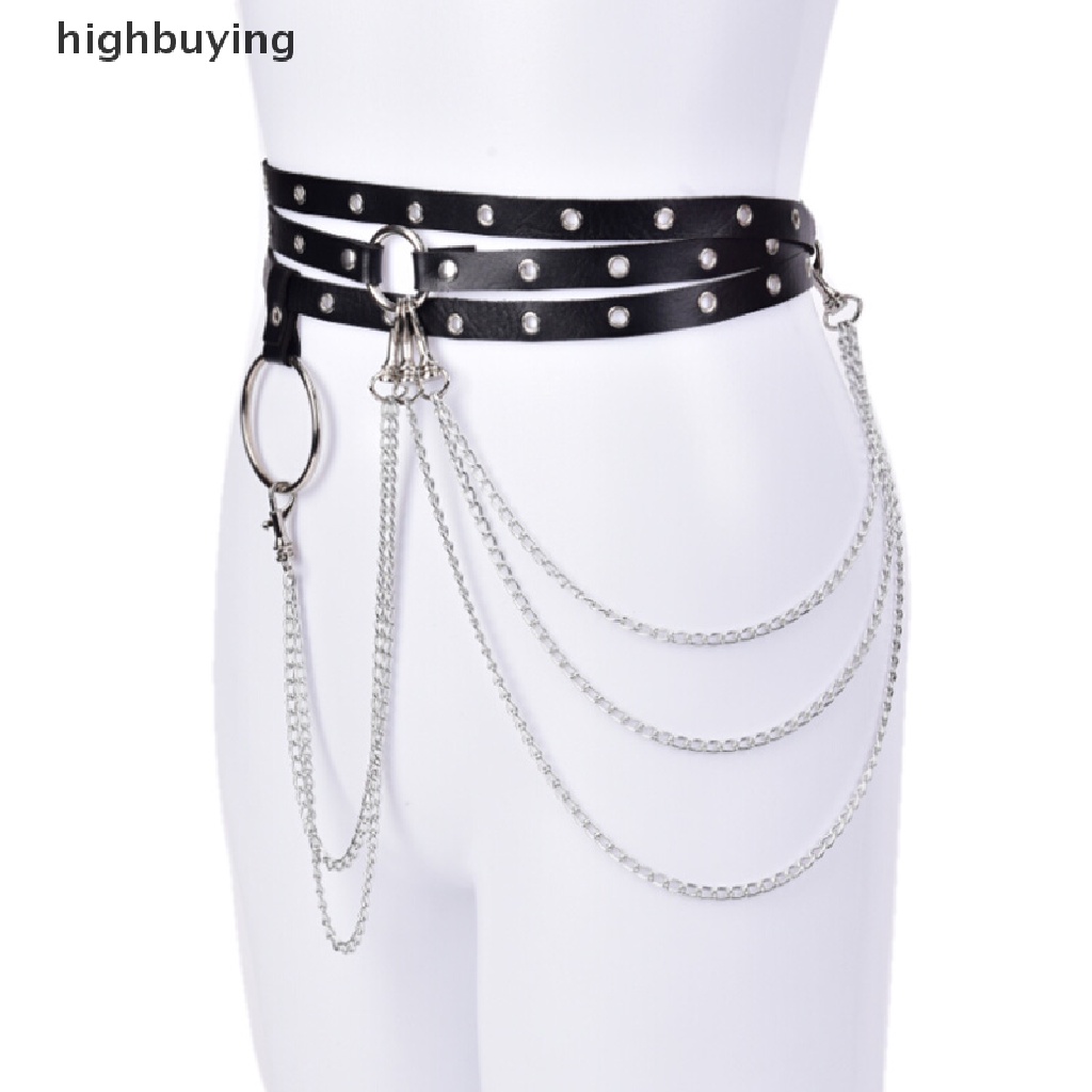 Đai Nịt Bít Tất Giả Da Thời Trang Punk Cá Tính Cho Nữ