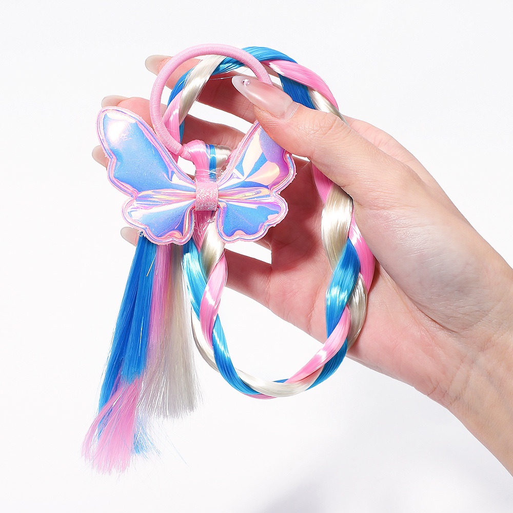 RainBow Bows 1 Dây Cột Tóc Thắt Nơ Nhiều Màu Sắc Tạo Kiểu Tóc Đuôi Ngựa DIY Bán Sỉ Cho Bé Gái