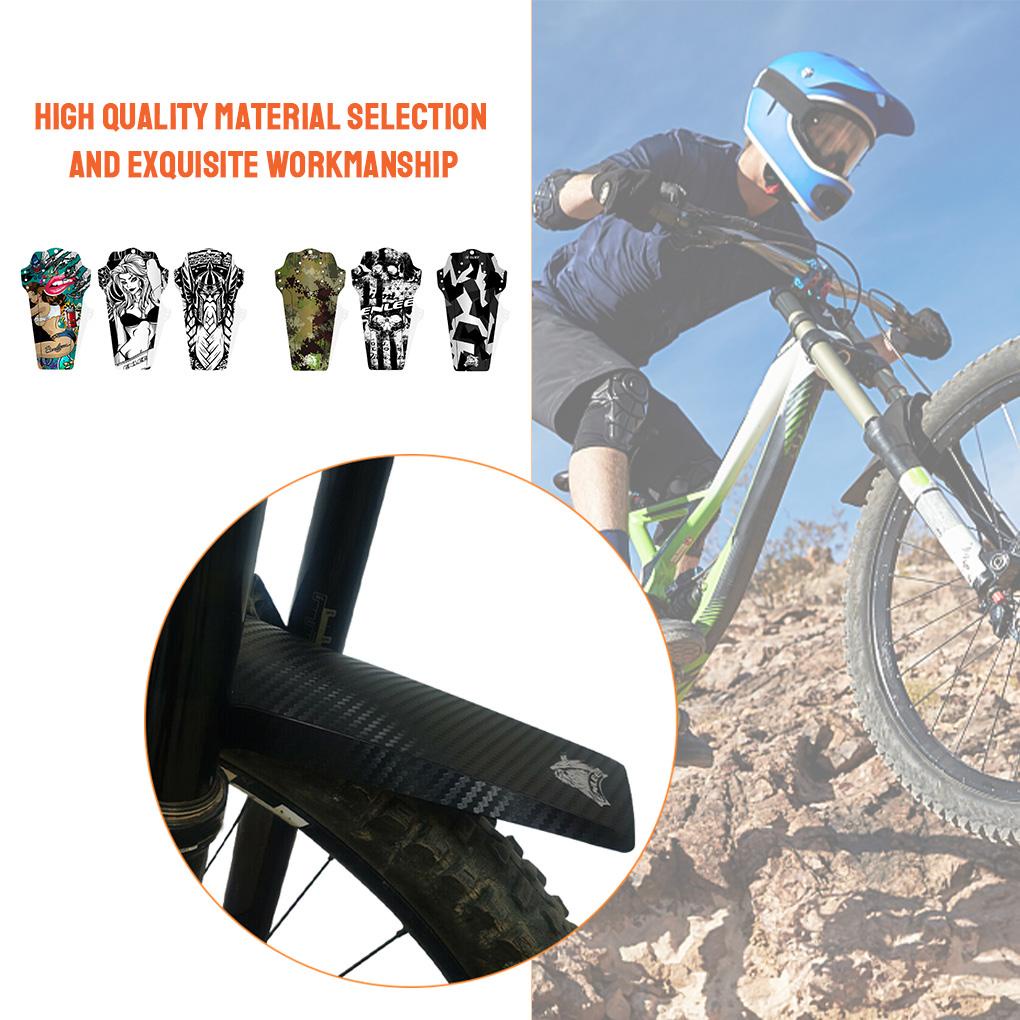 Set 2 Tấm Chắn Bùn Trước / Sau Bằng Sợi Carbon Cho Xe Đạp