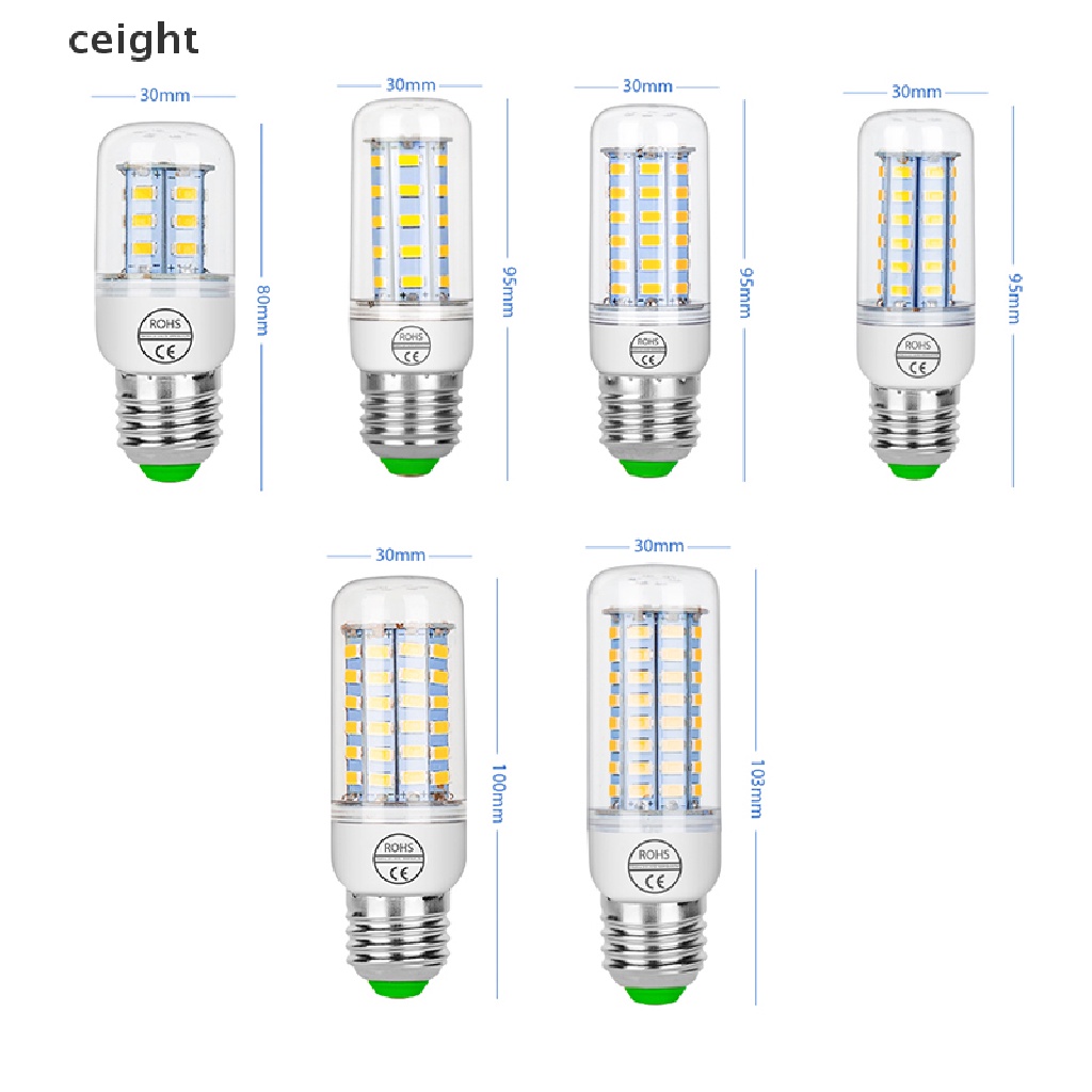 Bóng Đèn LED Bắp Ngô Ánh Sáng Trắng Ấm E27 E14 7W 9W 12W 15W 20W 25W 5730 SMD