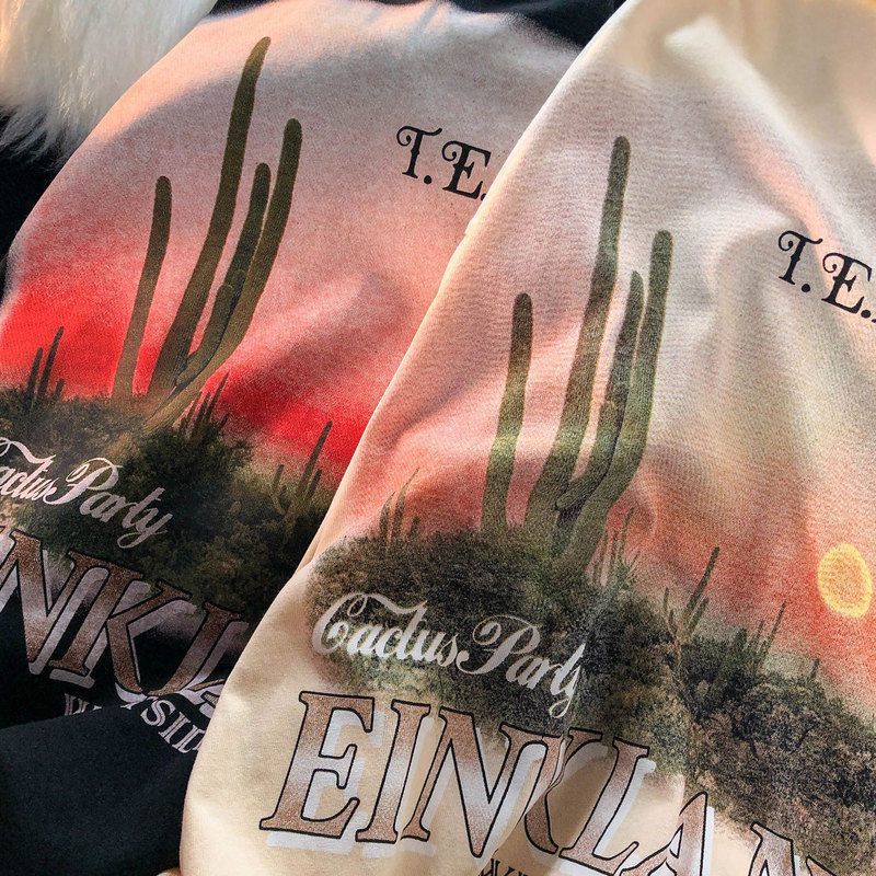 Áo Thun Tay Ngắn Dáng Rộng Chất Liệu 100% Cotton Phong Cách Retro Cho Cặp Đôi