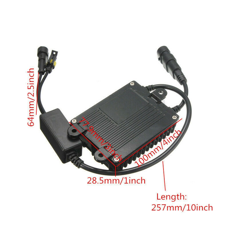 1x 12V 100W Hid Ballast Và 2 Miếng Chắn Phía Sau Bảo Vệ