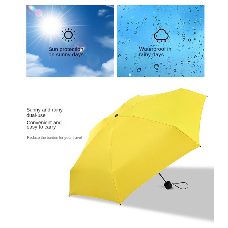 Dù Gấp 50 Khúc Mini Chống Tia UV Đa Năng