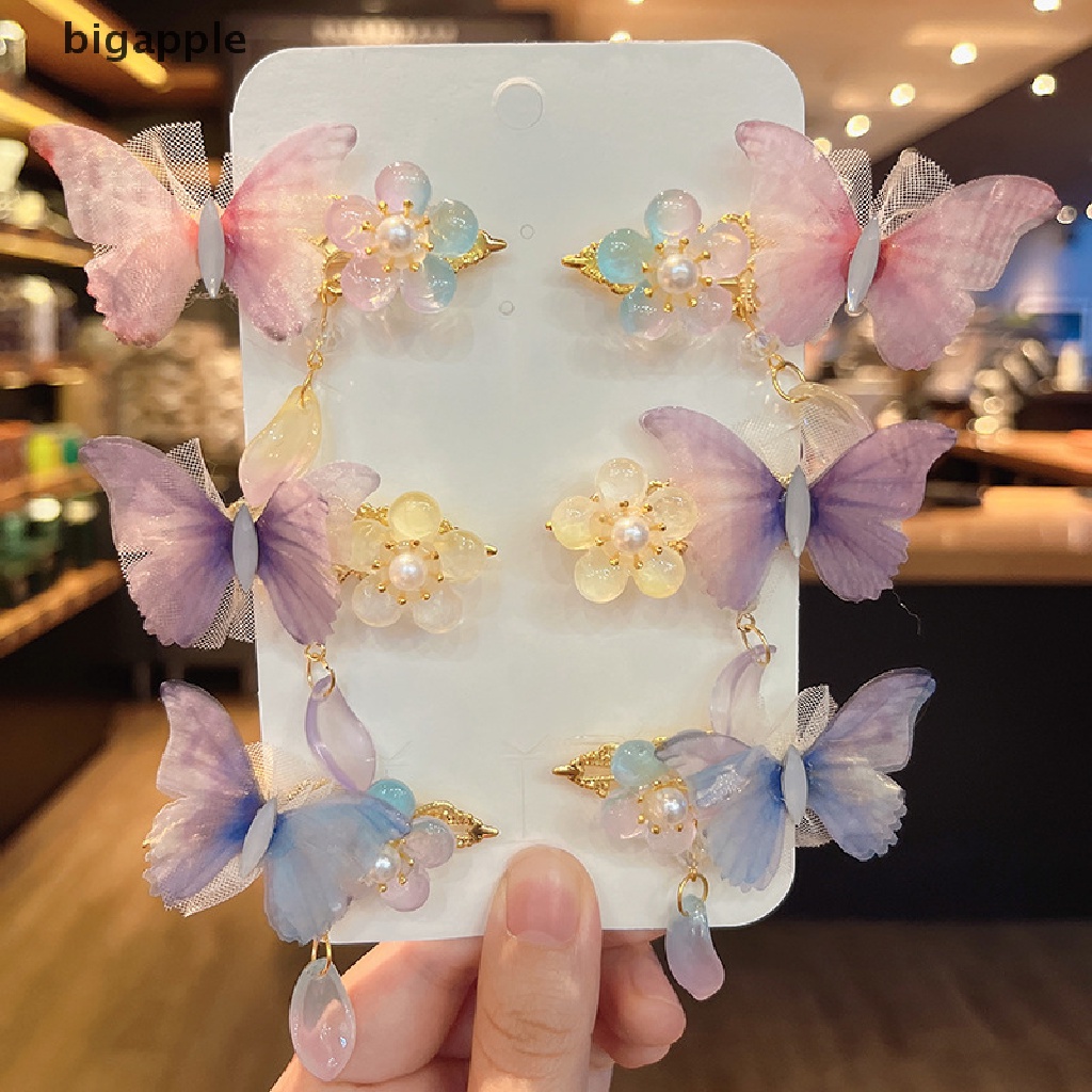 Bigapple 1 Cặp Trâm Cài Tóc Tua Rua Phong Cách Trung Hoa Cổ Điển Thủ Công RDG Dành Cho Bé Gái