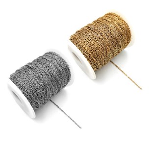 Cuộn dây xích 10m bằng thép không gỉ dùng làm trang sức thủ công diy