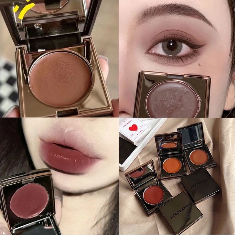Son Môi Kiêm Phấn Má Hồng / Phấn Mắt Đa Năng Chống Thấm Nước 6 Màu Nhung Mờ Thời Trang Màu Sắc