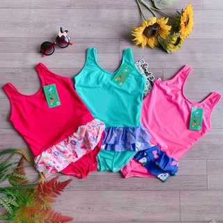Bikini đồ bơi một mảnh bèo nhún điệu đà cho bé 10-30kg