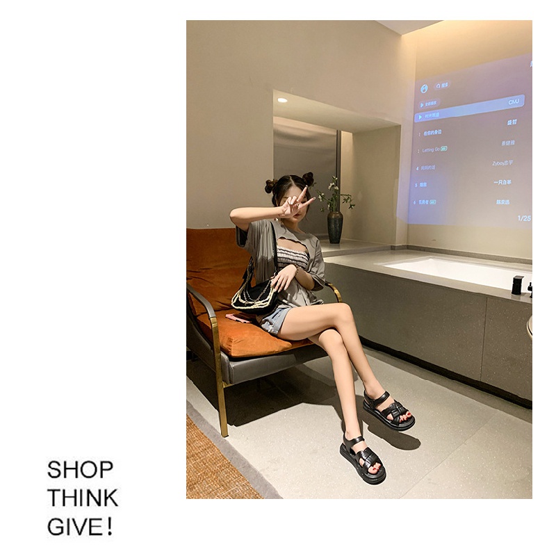 Giày Sandal Mùa Hè 2023 Đế Mềm Thoải Mái Phong Cách Ngọt Ngào Cho Nữ