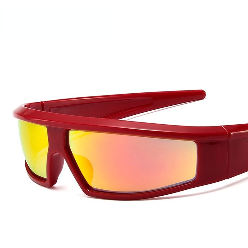 Kính Mát Hình Chữ Nhật Phong Cách Punk Mới Y2k Tech Sense