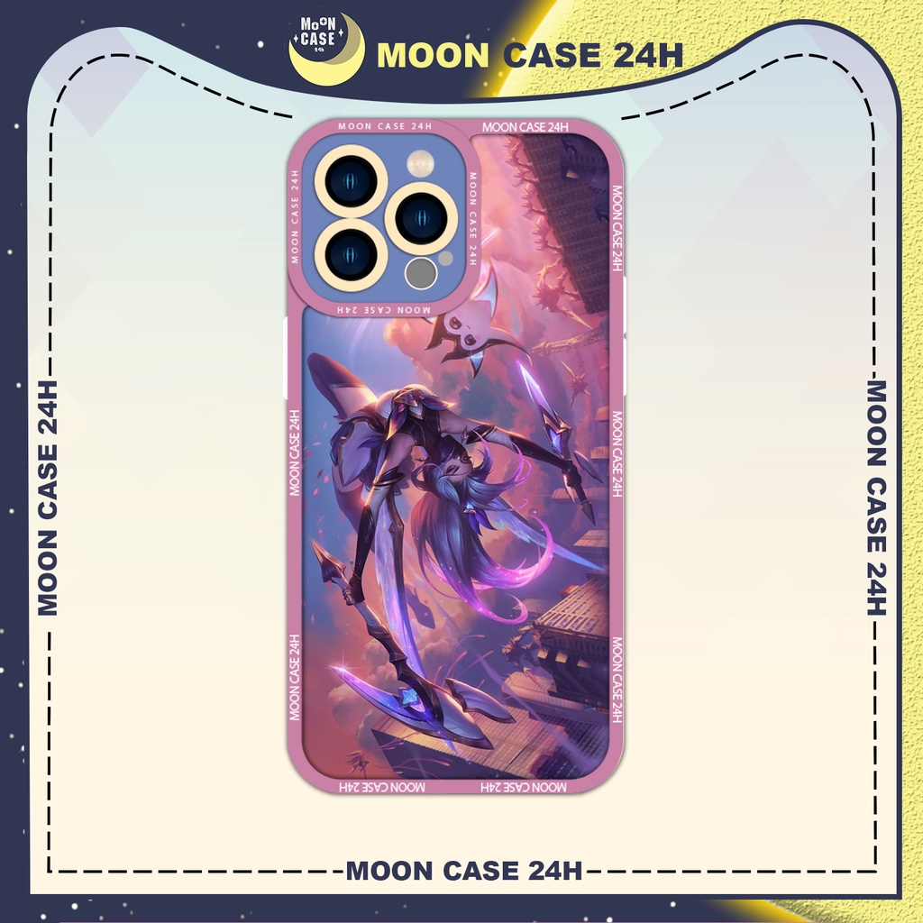 Ốp lưng iphone MOON CASE 24H Akali Game Liên Minh Huyền Thoại LOL ip 8/x/xs/xs max/11/12/13/14pro/plus/promax