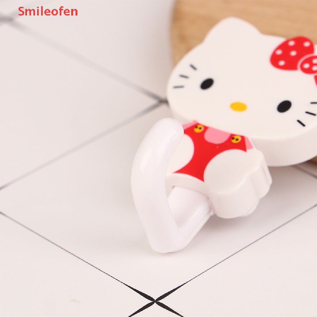 1 Cặp Móc Dán Tường Chắc Chắn Họa Tiết Hoạt Hình Dễ Thương Cho Học Sinh