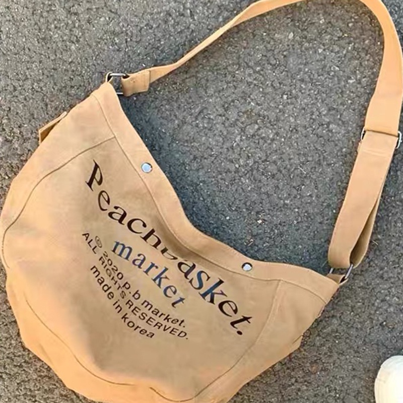 Túi Xách canvas Sức Chứa Lớn Phong Cách retro Mỹ Thời Trang Dành Cho Nữ