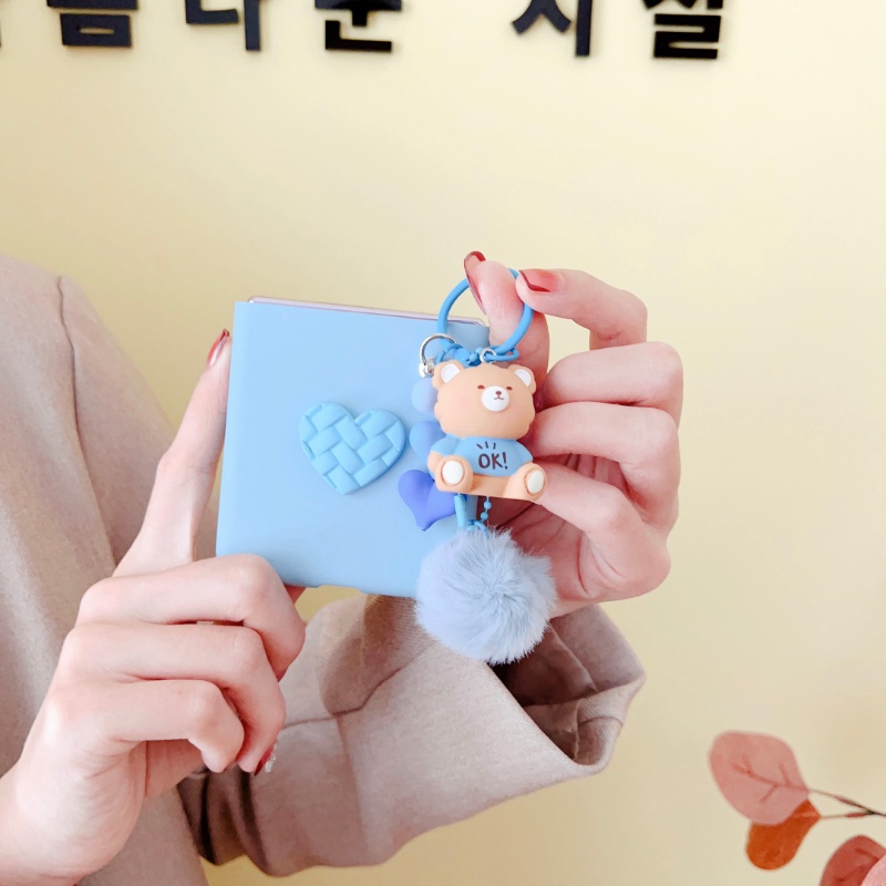 Hoạt Hình Ốp Điện Thoại Cứng Gắn Quả Bông Hình Thỏ / Gấu 3d Dễ Thương Cho oppo find n2 flip n3flip n2flip 5g