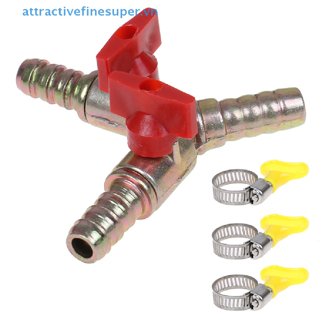 Van Bi 3 Chiều AFS Y Kèm Kẹp Ống Dẫn Nhiên Liệu 10MM