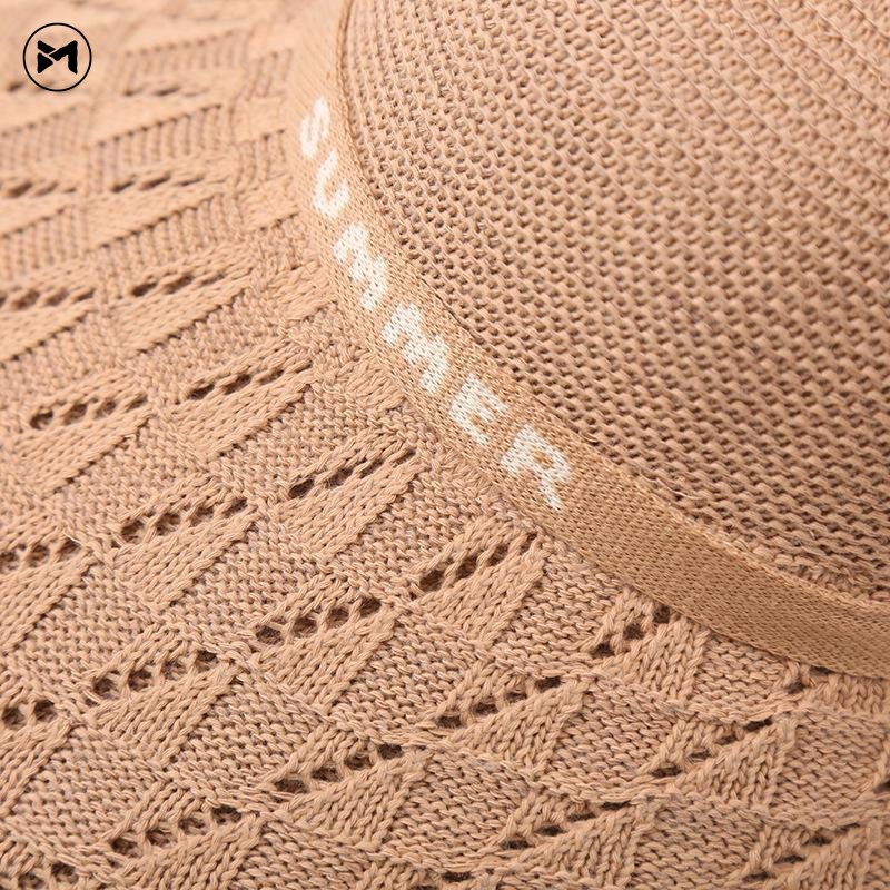 Hàng Mới Về Mũ Dệt Kim Oversize Chống Nắng Thoáng Khí Thời Trang Đi Biển Phong Cách Hàn Quốc 2022