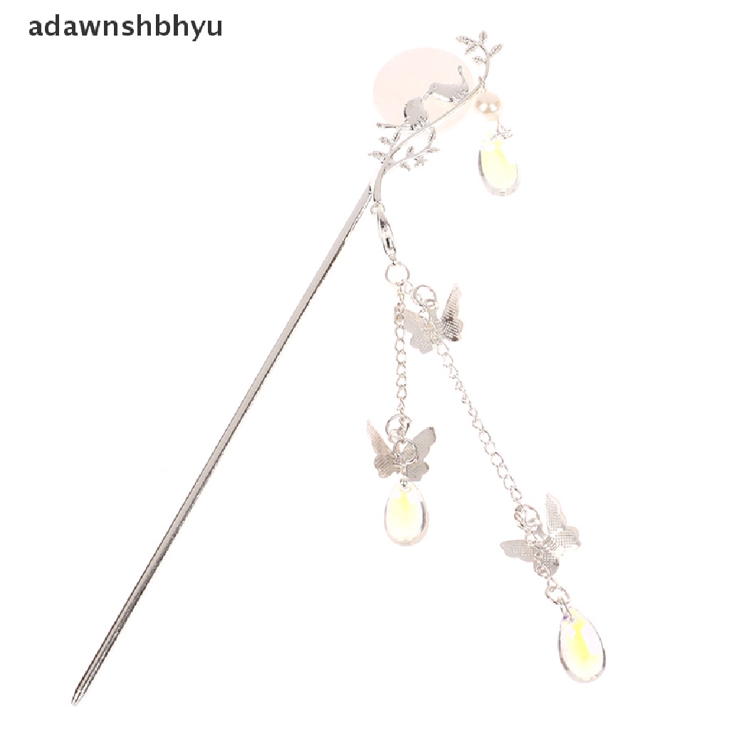 Trâm Cài Tóc Kim Loại Đính Tua Rua Phong Cách Vintage Cho Nữ