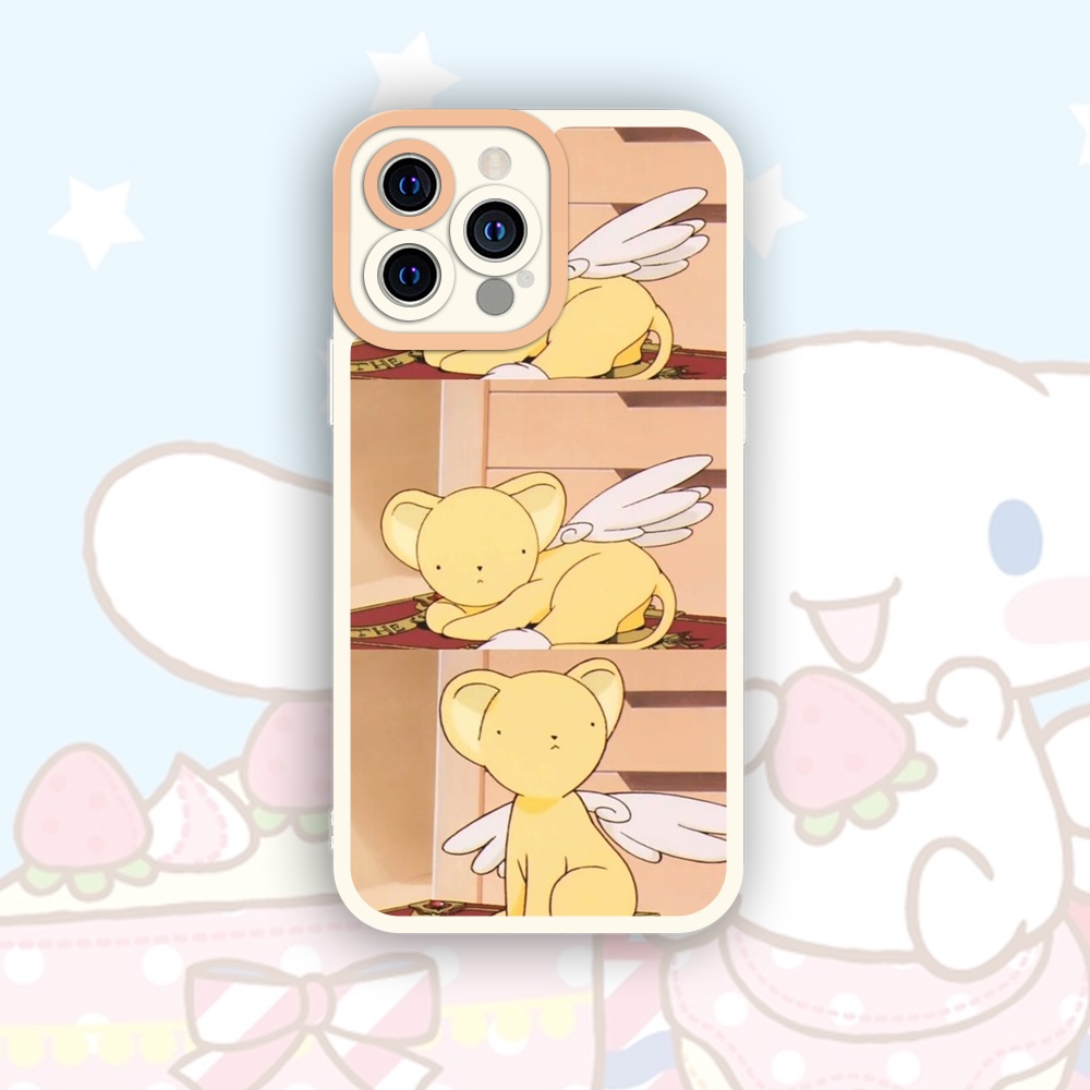 Ốp iphone cạnh vuông Guncase34 Cerberus Sakura Kero 6/6s/7/7plus/8/8plus/x/xr/xs/11/12/13/pro/plus/promax/14prm