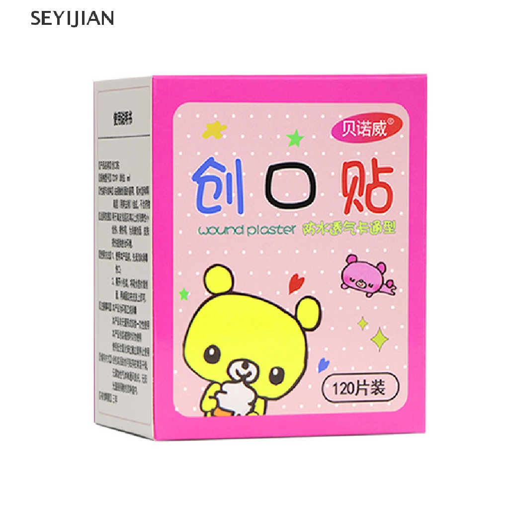 Sey Set 120 Băng Cá Nhân Chống Thấm Nước Thoáng Khí Họa Tiết Hoạt Hình