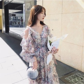 Đầm Chiffon Che Bụng Đa Năng Thời Trang Xuân Thu 2021 Cho Nữ