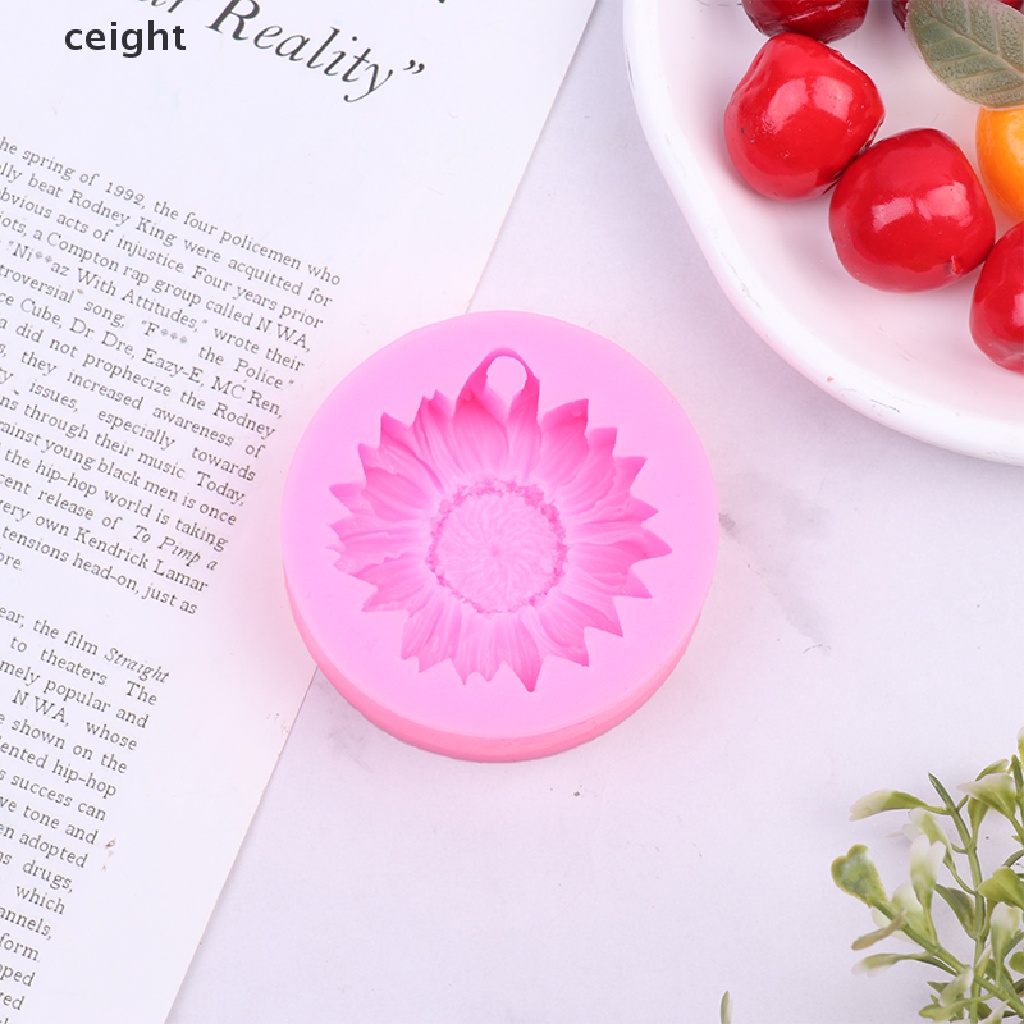 1 Khuôn Silicon Làm Xà Phòng Hình Hoa Hướng Dương 3D DIY