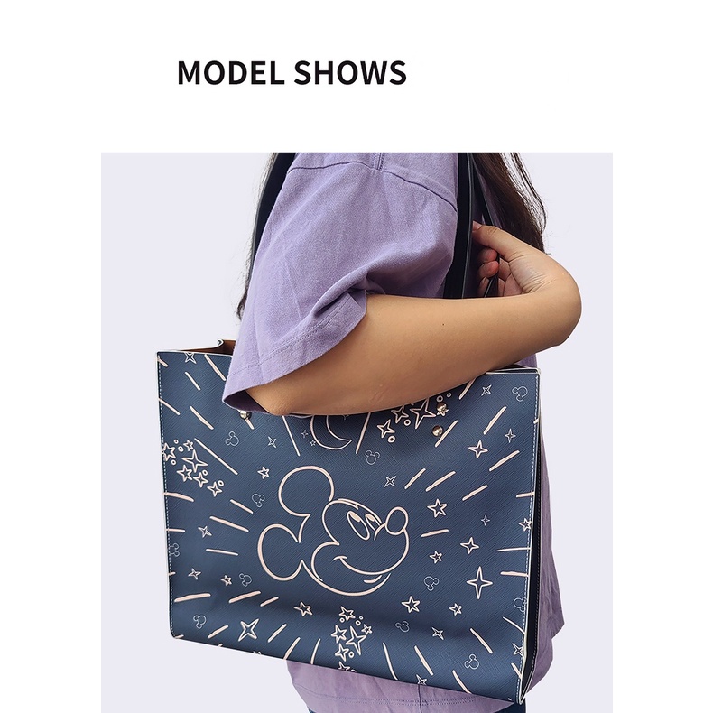 Túi Xách Cỡ Lớn In Hình Chuột Mickey Disney Dễ Thương Cho Nữ