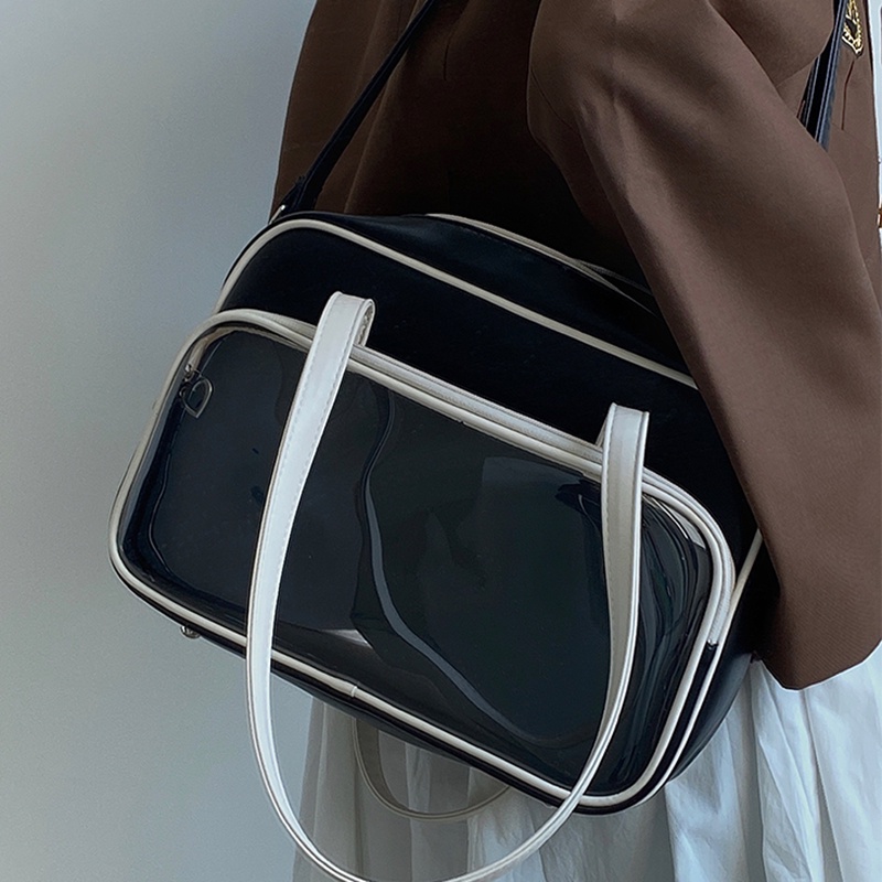 Ielgy Túi Xách Da Mềm Hình Vuông Sức Chứa Lớn Thời Trang Hàng Ngày Cho Nữ