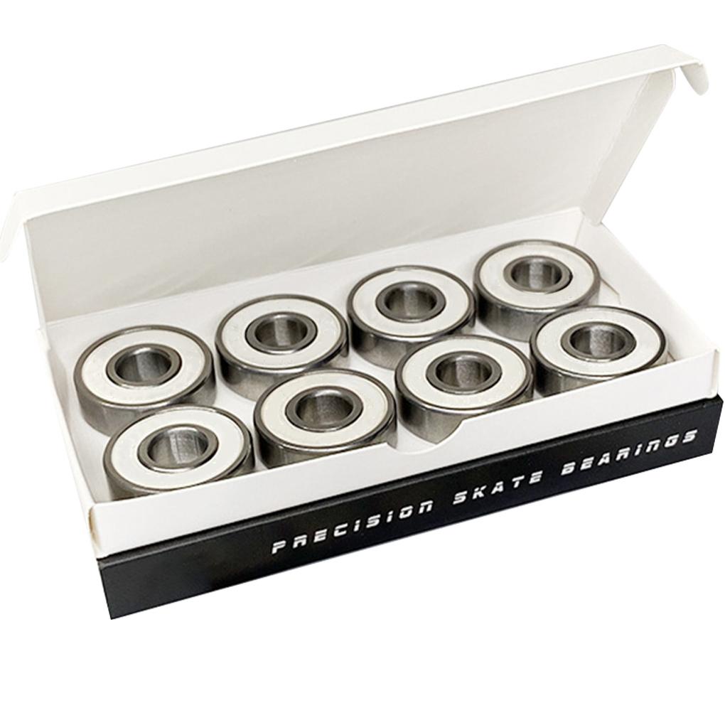 Set 8 Vòng Bi Dài Bằng Thép Carbon Cao Cấp Chuyên Dụng Cho Ván Trượt