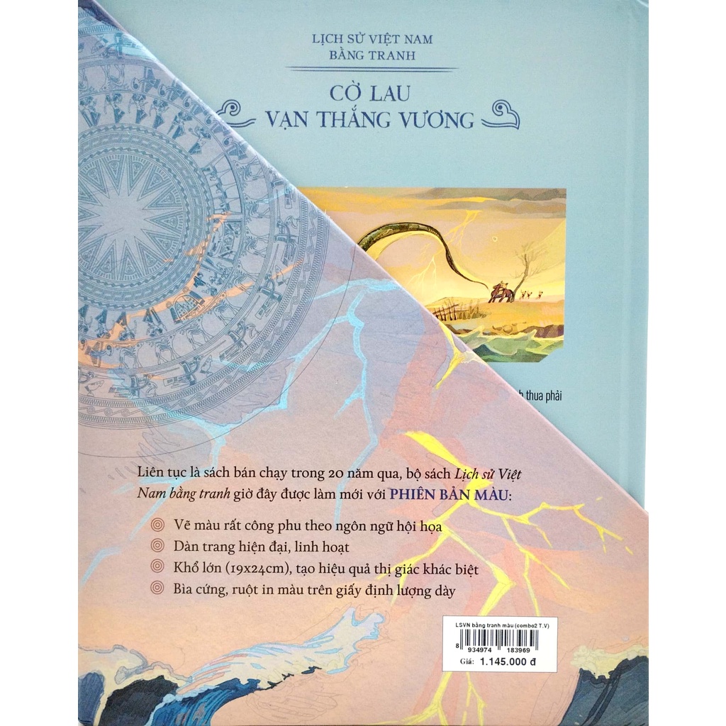 Sách - Boxset Lịch Sử Việt Nam Bằng Tranh - Bản Màu - Bìa Cứng