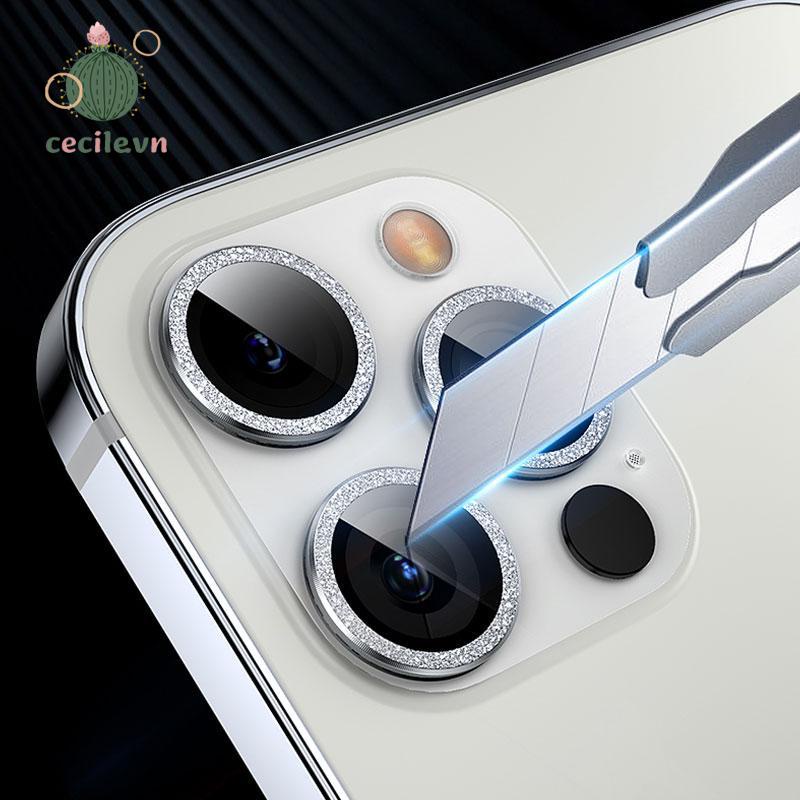 Kính cường lực viền kim loại bảo vệ mắt Camera Kim Loại Cho IP11/ 11 Pro/ 11 ProMax/12/12pro/12promax/12mini-CE