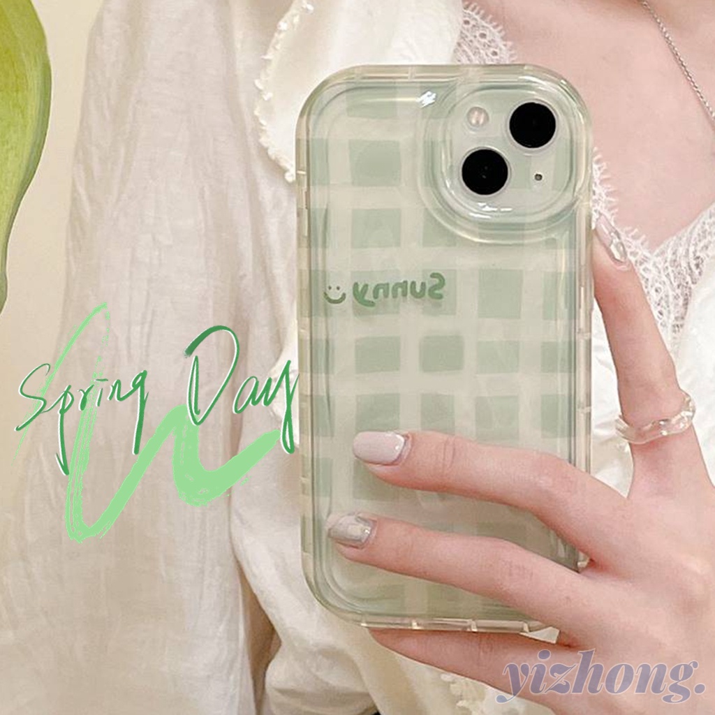 Ốp Điện Thoại TPU Dẻo Trong Suốt Họa Tiết Kẻ Sọc Đơn Giản Chống Trầy / Trượt Cho iphone 11 14 Pro Max 13 12P