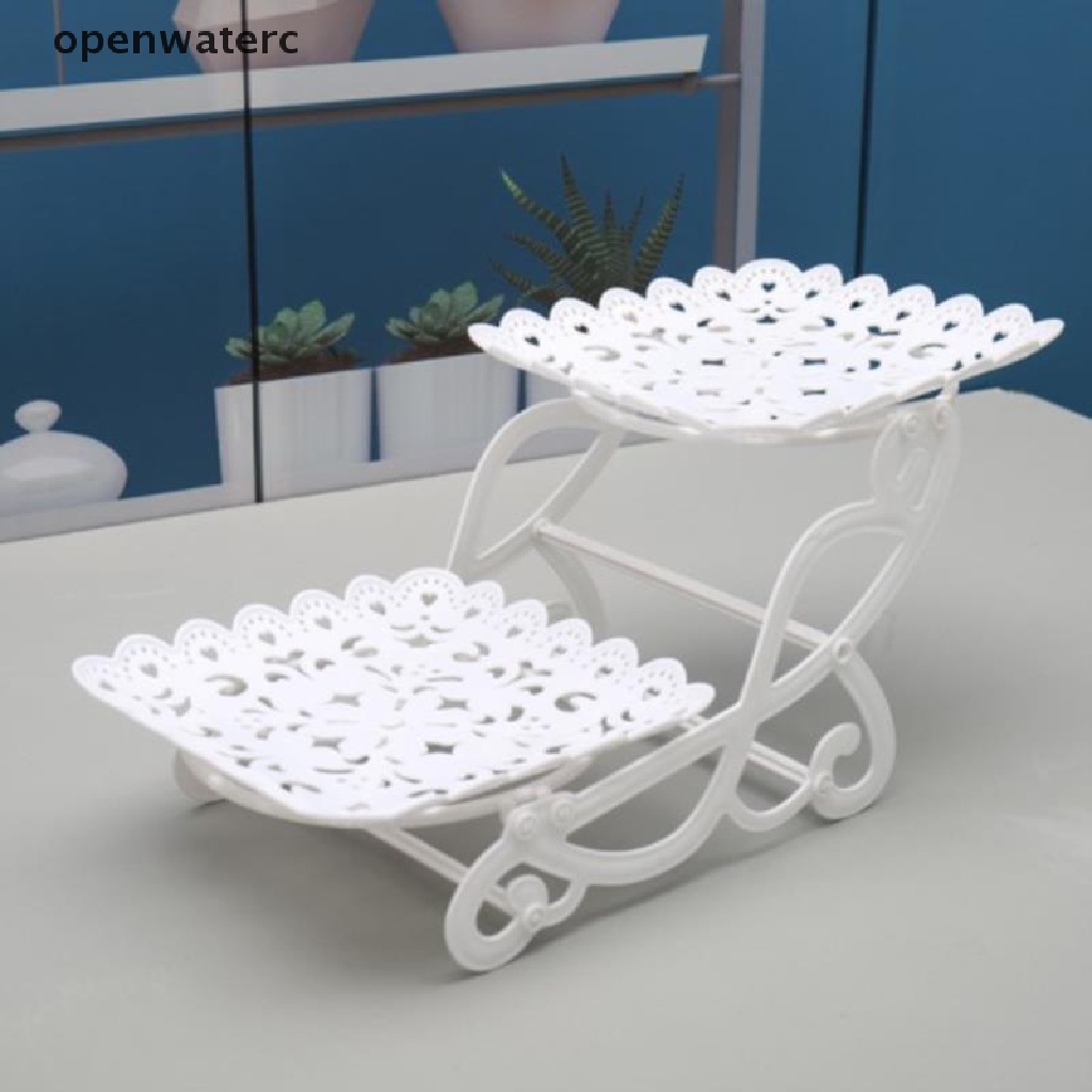 Set 1 / 2 Khay Đựng Bánh Cupcake / Snack / Trái Cây Ba Tầng Sáng Tạo vn