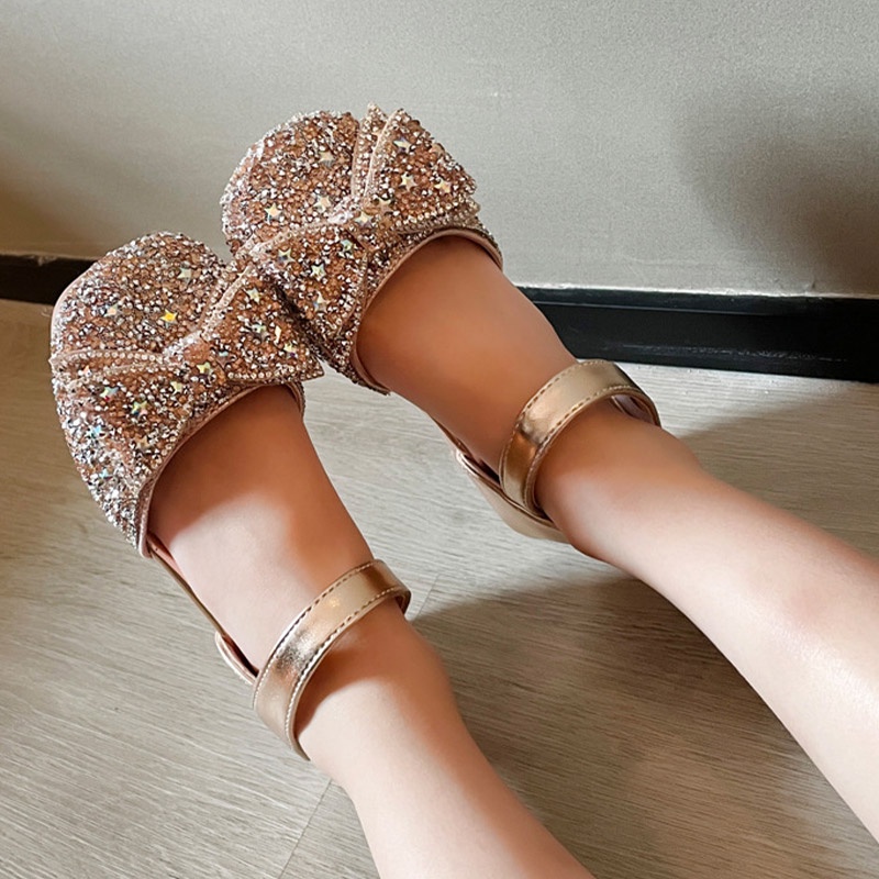 Bololo Giày Búp Bê Da Đế Mềm Thời Trang Cho Bé Gái