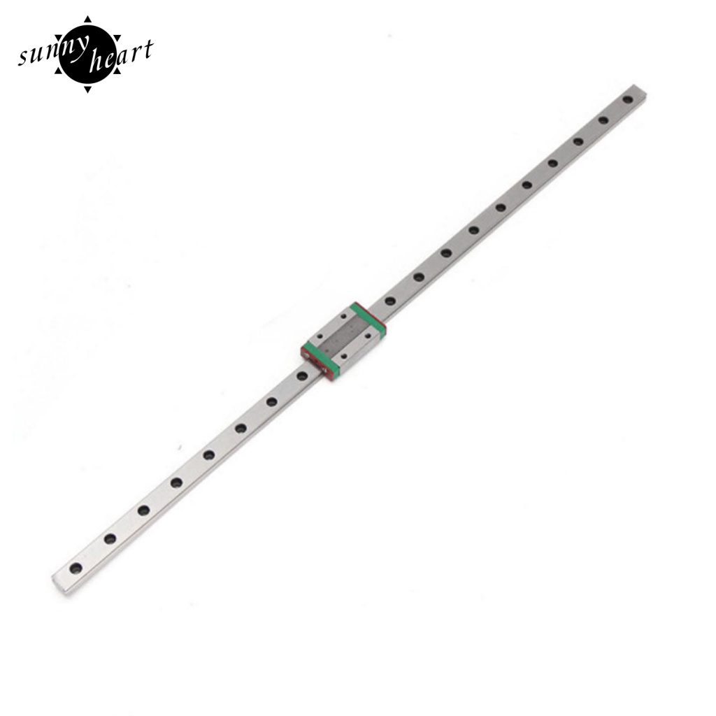 Sunnyheart MGN12 MGN12H Guide Sliding Block Miniature Strong Bearing Bearing Steel High Hardness Linear Slide Rail for 3D Printer