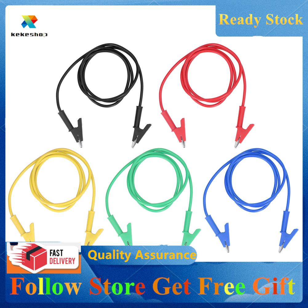 Kekeshop Testing Cable Firm Clamping Crocodile Clip Test Lead 20A 3000V for Vehicle
