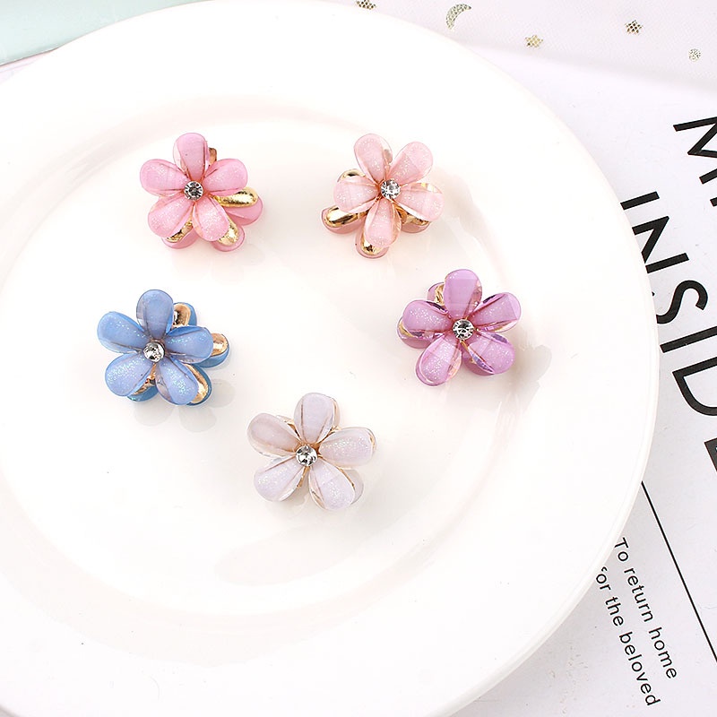 Kẹp Tóc Đính Hạt Ngọc Trai Hình Bông Hoa Nhỏ Nhắn Dễ Thương Dành Cho Nữ