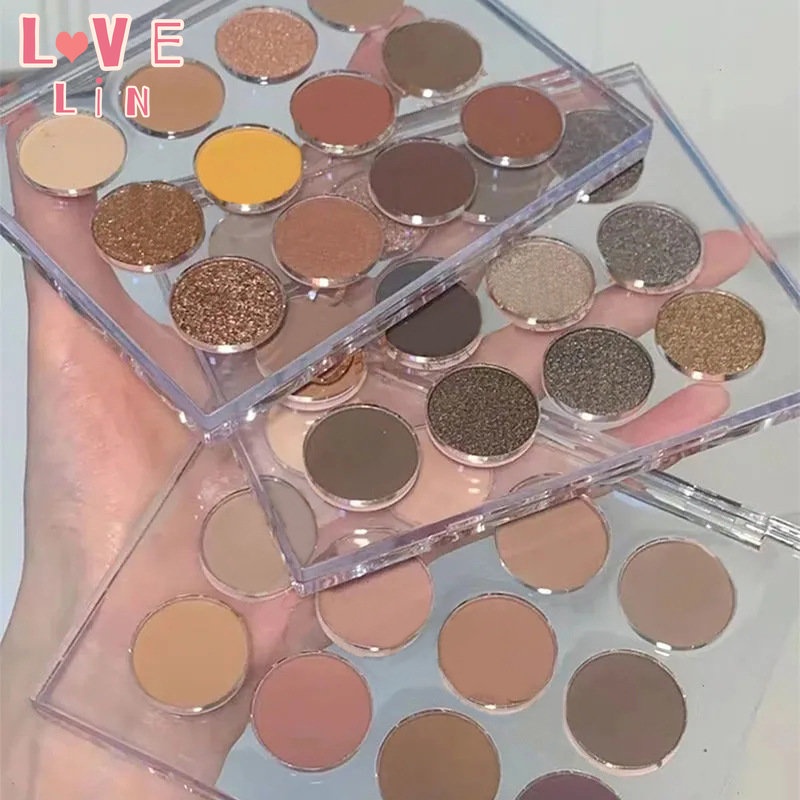 [Lovelin] Bảng Phấn Mắt 12 Màu Ánh Kim Tuyến Lấp Lánh Chống Nước Chống Mồ Hôi Phong Cách Mới