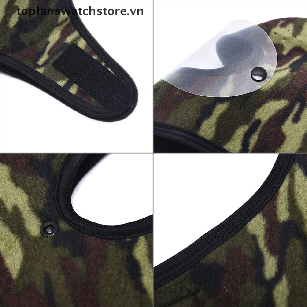 Mũ Kèm Kính Bảo Hộ Chống Gió Giữ Ấm Mùa Đông Có Thể Tháo Rời