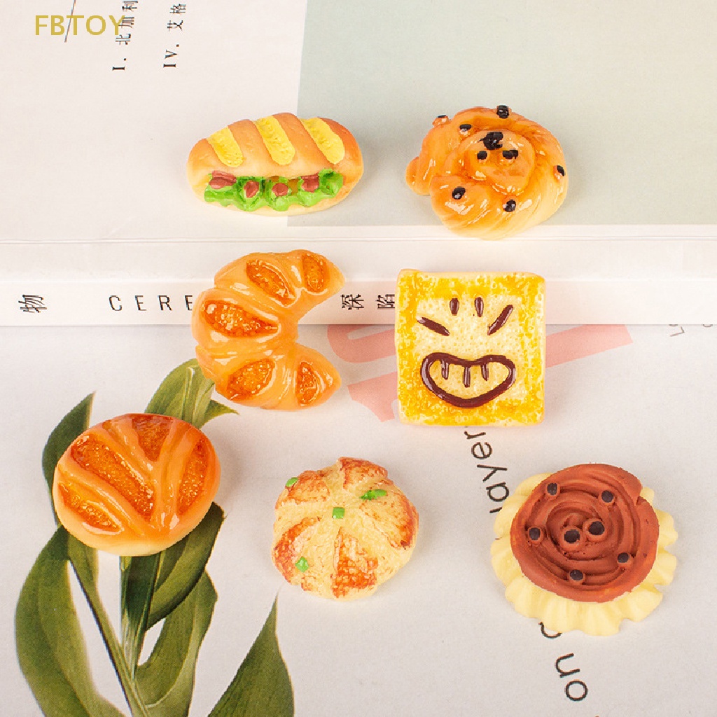 Set 6 Mô Hình Bánh Mì Mini Trang Trí Nhà Búp Bê